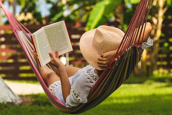 Swinging on a hammock sale