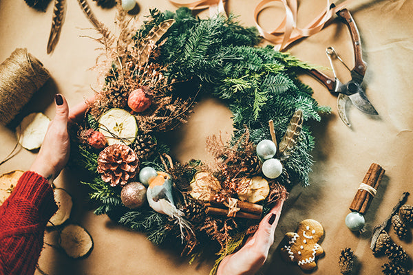 Gardeners' Christmas pleasure: Christmas wreaths from "garden waste"