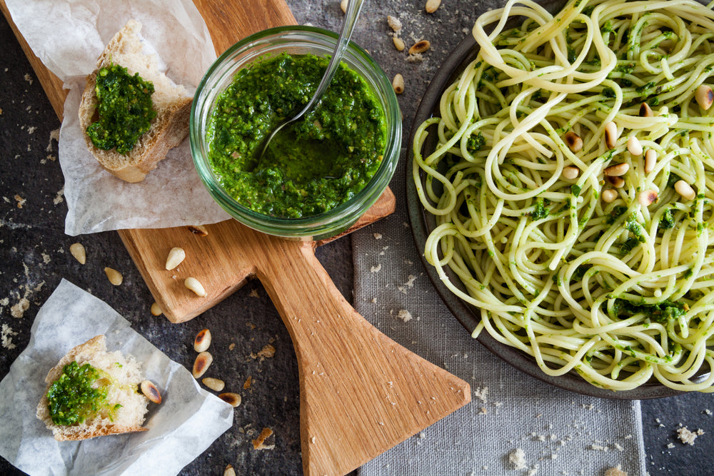 Veg and recipe - wild garlic pesto