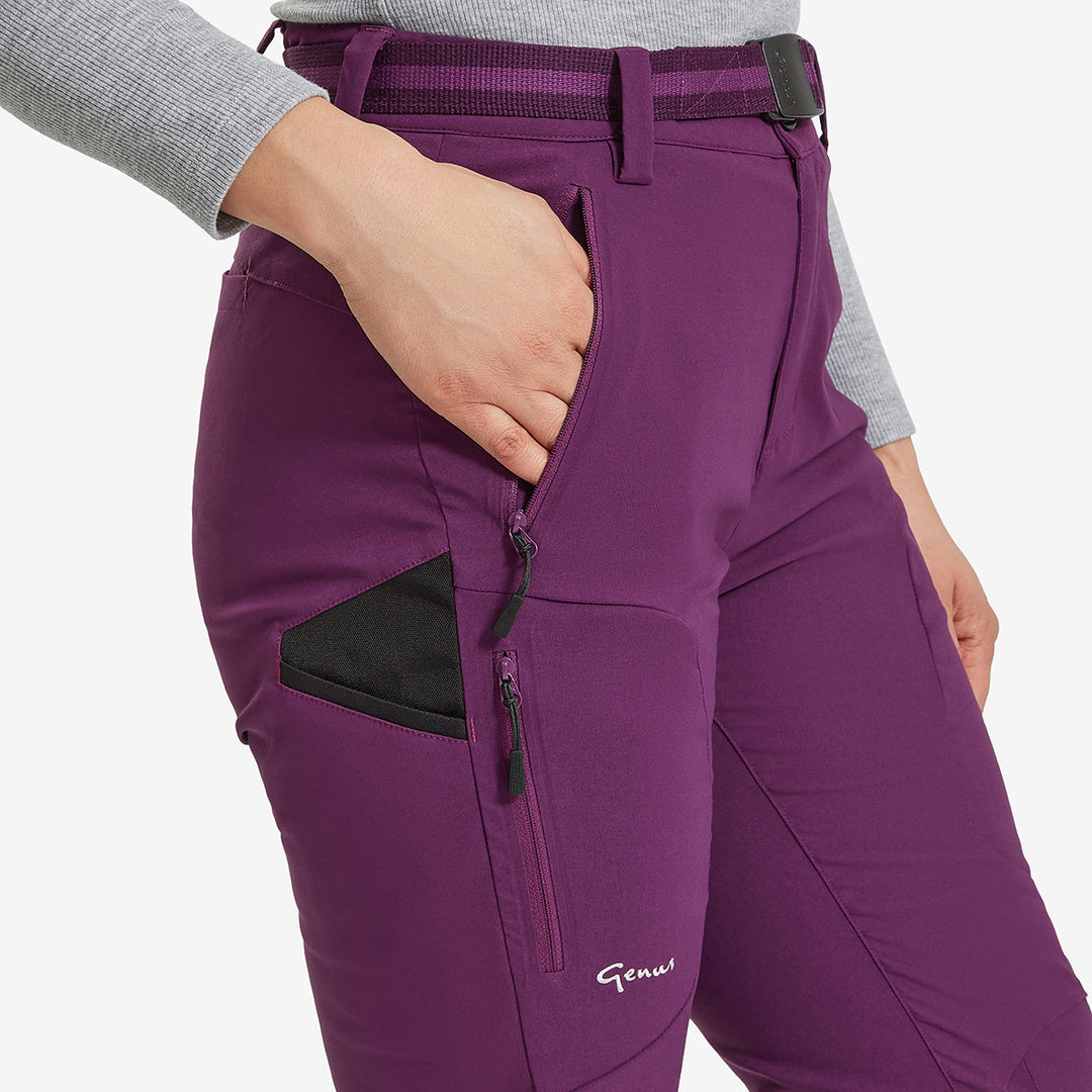 Women's Slim-Leg Gardening Trousers - Rich Grape