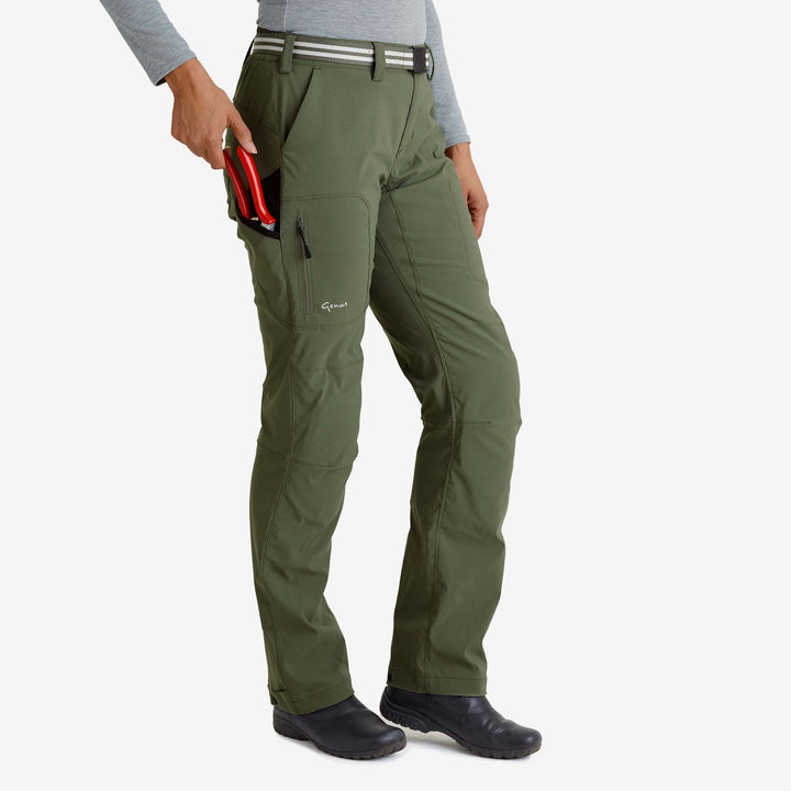 Women's 3-Season Gardening Trousers - Dusky Green