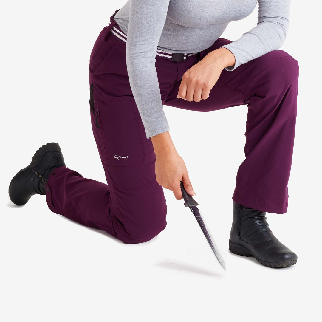 Women's 3-Season Gardening Trousers - Rich Grape